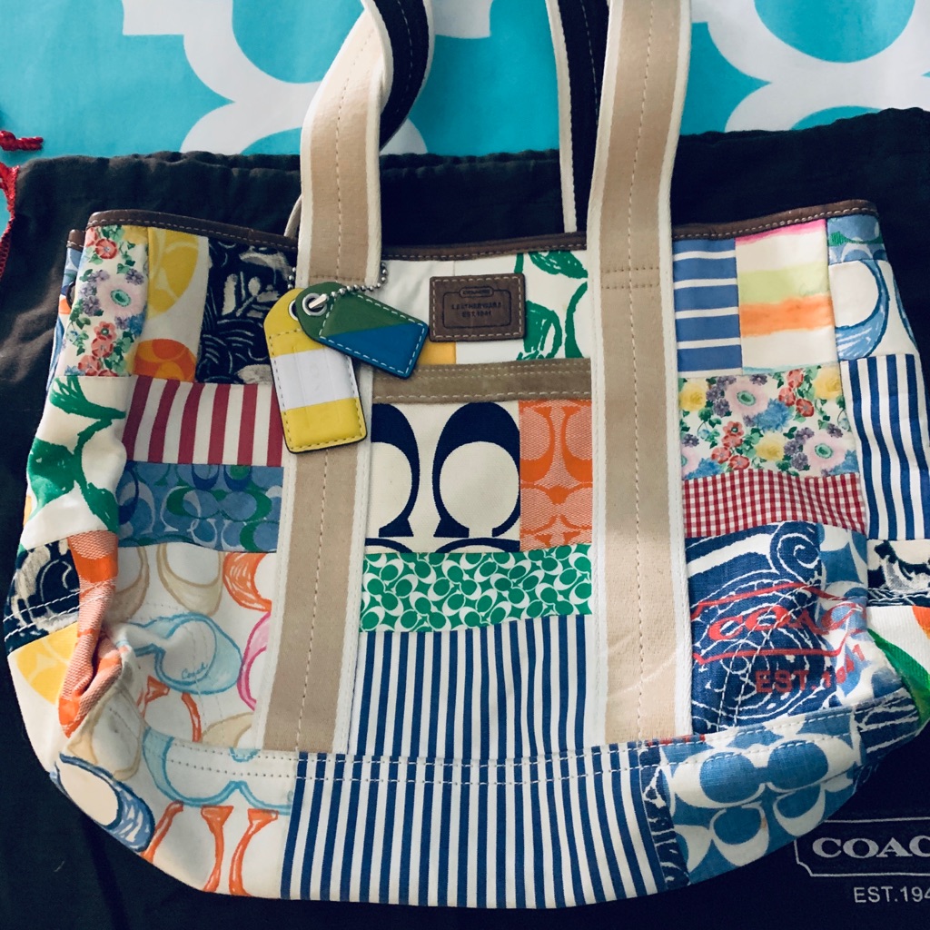 Coach Multi Colored Patch Purse